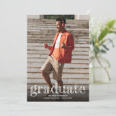 Invitation Fête d'obtention d'un diplôme de photographie mode (Debout devant)
