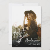 Invitation Fête d'obtention d'un diplôme de photographie mode (Devant)