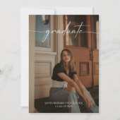 Invitation Fête d'obtention d'un diplôme de photographie mode (Devant)