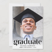 Invitation Fête d'obtention d'un diplôme de photographie mode (Devant)