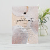 Invitation Fête d'or moderne (Debout devant)