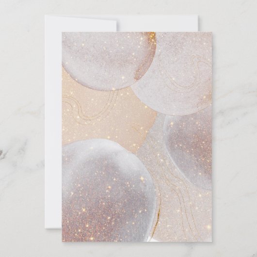 Invitation Fête d'or moderne (Dos)