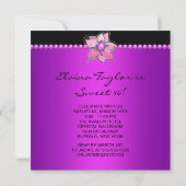 Invitation Fête douce Magenta 16 (Dos)