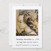 Invitation FÊTE DOUCE PRINCESSE 16 ANS Champagne Blanc (Dos)