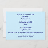 Invitation Fête drôle de castor | “Nous organisons une fête d (Dos)