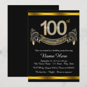 Invitation Fête du 100e anniversaire de Black Gold (Devant / Derrière)