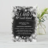 Invitation Fête du 100e anniversaire Wonderland Winter Wonder (Debout devant)