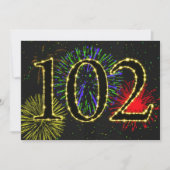Invitation Fête du 102e anniversaire (Devant)
