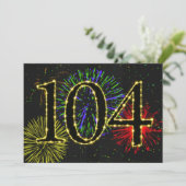 Invitation Fête du 104e anniversaire (Debout devant)