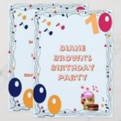 Invitation Fête du 10e anniversaire (Devant / Derrière)