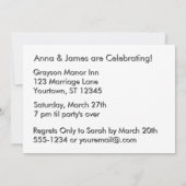 Invitation Fête du 10ème Anniversaire 10 Ans Ensemble Cœurs (Dos)