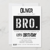 Invitation Fête du 13e anniversaire de Bro (Devant)