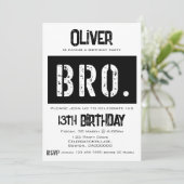Invitation Fête du 13e anniversaire de Bro (Debout devant)