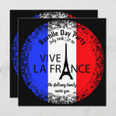 Invitation Fête du 14 juillet (Devant / Derrière)