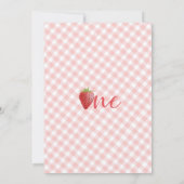 Invitation Fête du 1er anniversaire de fraise • Première invi (Dos)