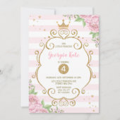 Invitation Fête du 1er anniversaire de la princesse à la cour (Devant)