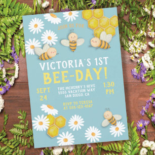 Invitation Fête du 1er anniversaire de l'abeille