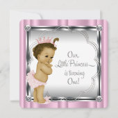 Invitation Fête du 1er anniversaire de princesse (Devant)
