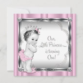 Invitation Fête du 1er anniversaire de princesse (Devant)