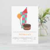 Invitation Fête du 1er anniversaire neutre pour les femmes (Debout devant)