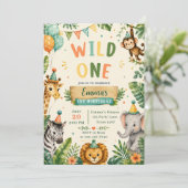 Invitation Fête du 1er anniversaire Wild One (Debout devant)
