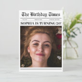 Invitation fête du 20e anniversaire Couverture du journal Pho (Debout devant)