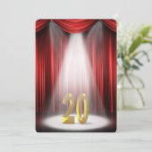 Invitation Fête du 20e anniversaire de mariage (Debout devant)