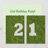 Invitation Fête du 21e anniversaire ! (Devant / Derrière)