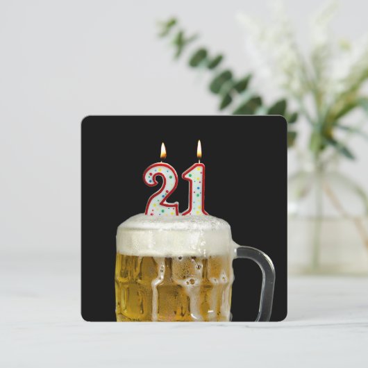 Invitation Fête du 21e anniversaire (Debout devant)