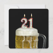 Invitation Fête du 21e anniversaire (Devant)