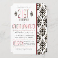 Fête du 21e anniversaire de la brûlure Vintage de 