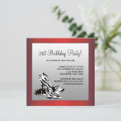 Invitation Fête du 21e anniversaire des femmes Red Zebra (Debout devant)