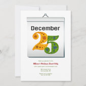 Invitation Fête du 25 décembre (Devant)