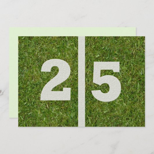 Invitation Fête du 25e anniversaire ! (Devant / Derrière)