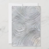 Invitation Fête du 25e Anniversaire Argent Luxe sur Perle (Dos)