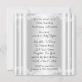Invitation Fête du 25e anniversaire d'Argent (Dos)