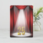 Invitation Fête du 25e anniversaire de mariage (Debout devant)