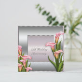 Invitation Fête du 25e anniversaire de mariage Callia Lily (Debout devant)