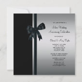 Invitation Fête du 25e anniversaire de mariage de Roses (Dos)