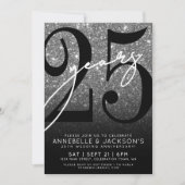 Invitation Fête du 25e anniversaire de Silver (Devant)