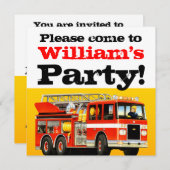 Invitation Fête du 2e anniversaire de Custom Boy (Devant / Derrière)