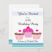 Invitation Fête du 30e anniversaire (Devant / Derrière)