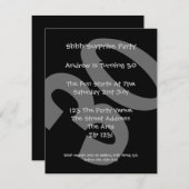 Invitation Fête du 30e anniversaire (Devant / Derrière)