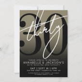 Invitation Fête du 30e anniversaire de Black Gold (Devant)