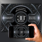 Invitation Fête du 30e anniversaire de Black Silver