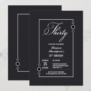 Invitation Fête du 30e anniversaire de Deep Grey