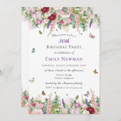 Invitation Fête du 30e anniversaire de Floral (Devant / Derrière)