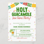 Invitation Fête du 30e anniversaire de la Sainte Guacamole<br><div class="desc">Veuillez utiliser l'outil de design Zazzle pour "Personnaliser" cette invitation personnalisée. Si vous souhaitez des couleurs ou des designs personnalisés au-delà de ce qui est offert dans l'outil de design Zazzle,  n'hésitez pas à me contacter.</div>