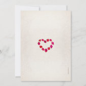 Invitation Fête du 30e anniversaire de mariage à Rose Petal B (Dos)