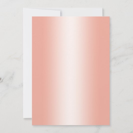 Invitation Fête du 30e anniversaire de mariage - Corail (Dos)